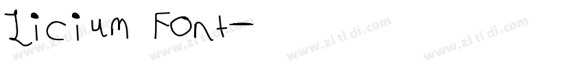 Licium Font字体转换